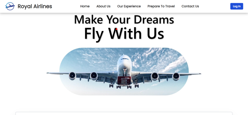 royal airlines website